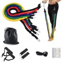 PREMIUM RESISTANCE FITNESS LATEX TUBES WITH SLEEVES 11 pcs