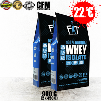  100% NATURAL WHEY ISOLATE 2 x 450g
