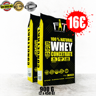  100% NATURAL WHEY CONCENTRATE 2 x 450g